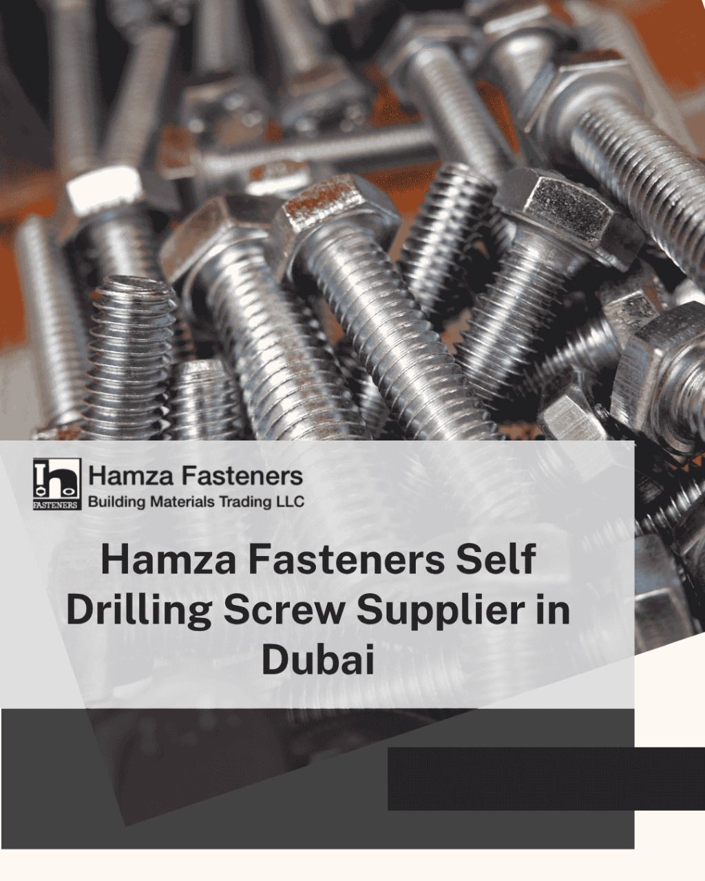 Hamza Fasteners Self Drilling Screw Supplier in Dubai