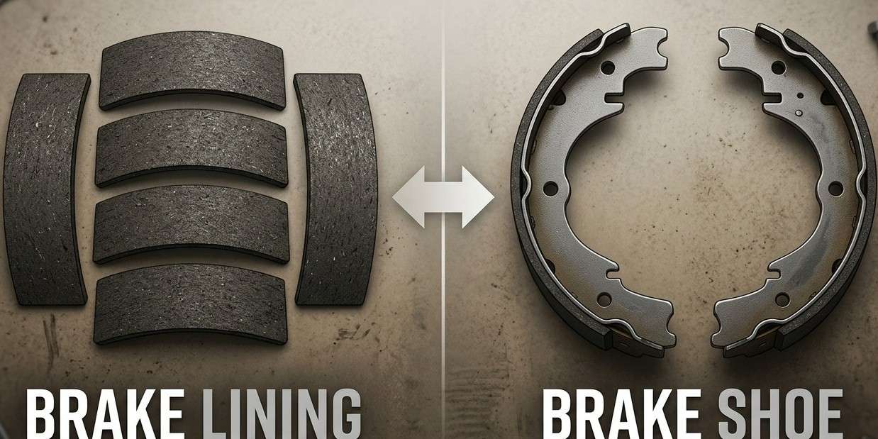 Brake Lining vs Brake Shoes: Key Differences 